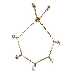 Gen3 Mila Zodiac Gold Tone Charm Bracelet Moon and Stars